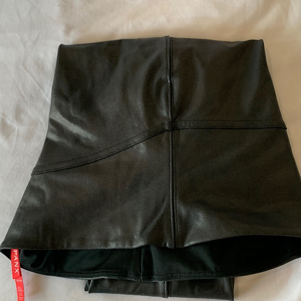 Faux leather spanx size medium tall never worn